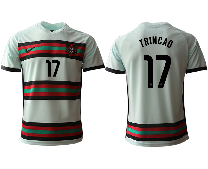Men 2021 Europe Portugal away AAA version #17 soccer jerseys